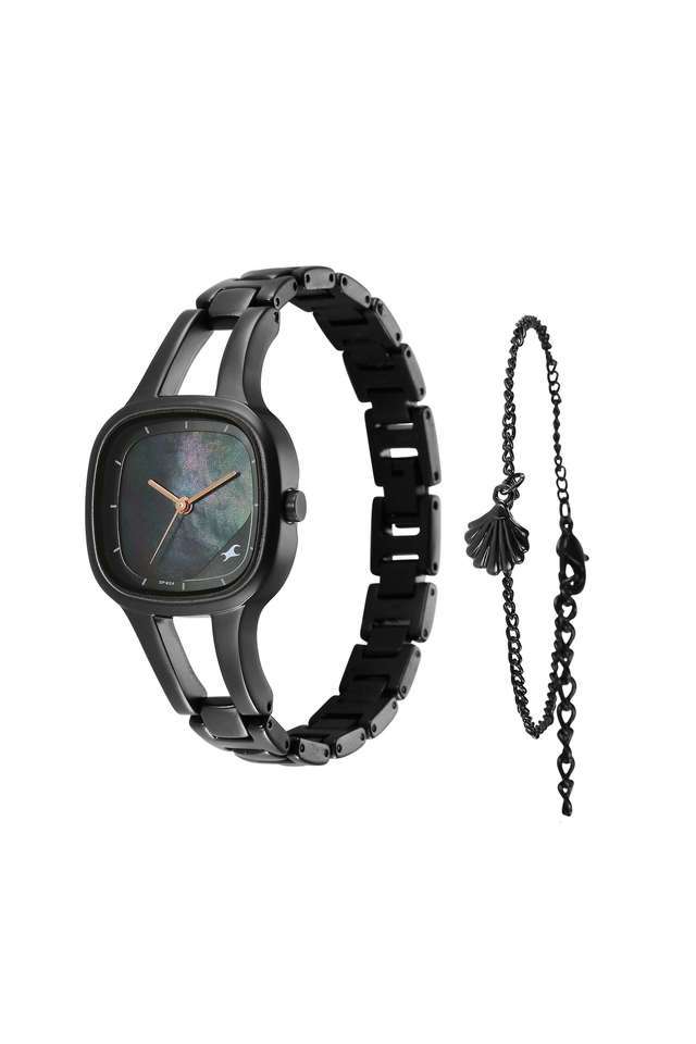 Pulse-II-28.2-mm-Black-Dial-Metal-Analogue-Watch-For-Women---6147NM04F