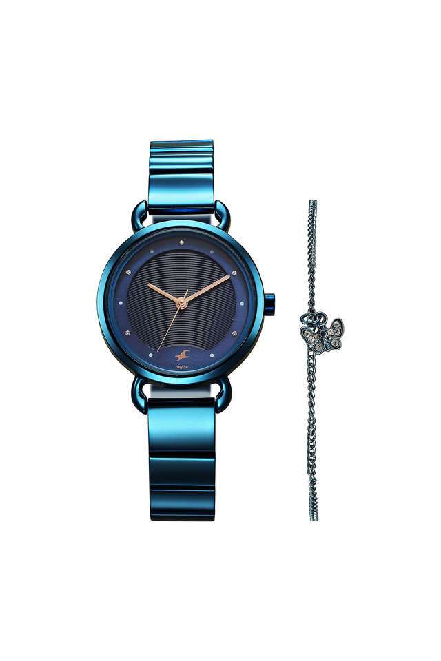 Pulse-II-30-mm-Blue-Dial-Stainless-steel-Analogue-Watch-For-Women---6221QM02F