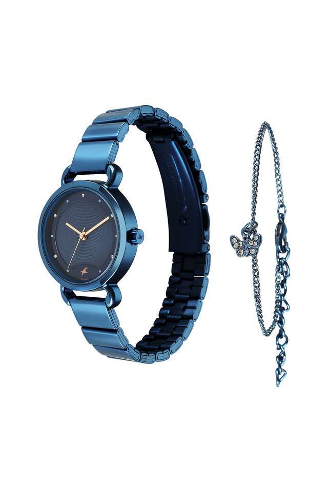 Pulse-II-30-mm-Blue-Dial-Stainless-steel-Analogue-Watch-For-Women---6221QM02F