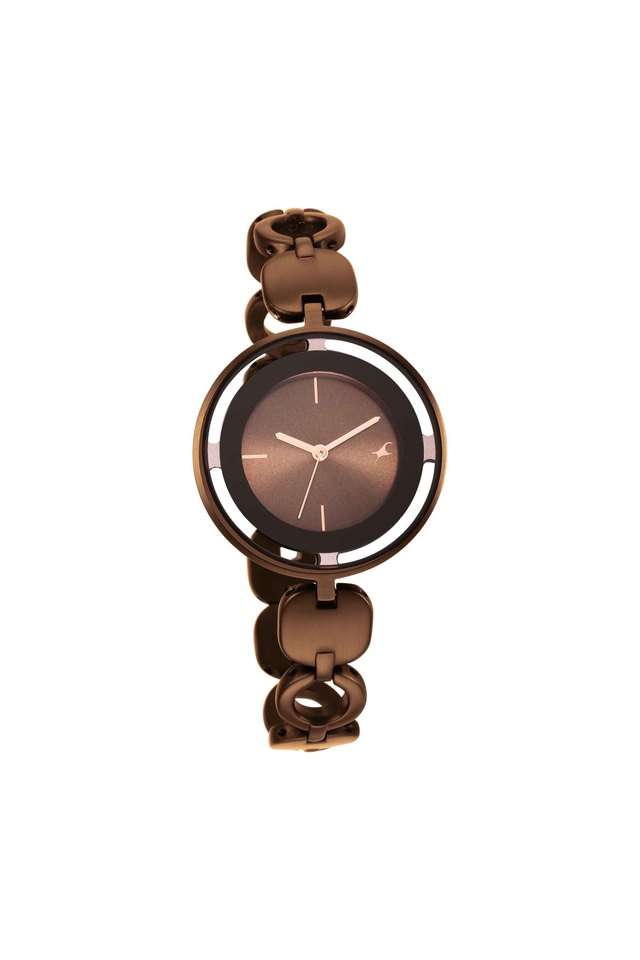 Womens-34-mm-Glitch-Brown-Dial-Brass-Analogue-Watch---6237QM01