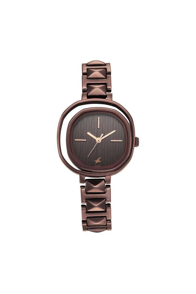 Womens-31-x-37.3-x-7.1-Opulence-Brown-Dial-Brass-Band-Analog-Watch---6276QM02