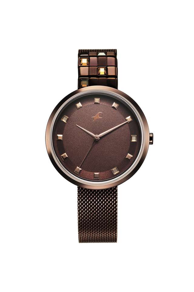 Fleek-II-35-mm-Brown-Stainless-Steel-Analogue-Watch-For-Women---6300QM01