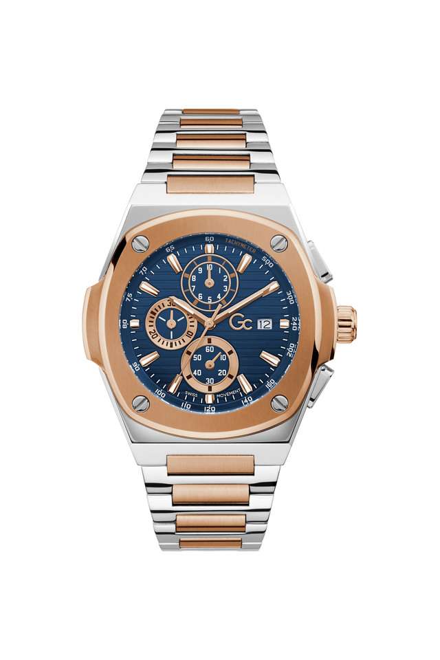 Mens-44-mm-Blue-Dial-Stainless-Steel-Analog-Watch