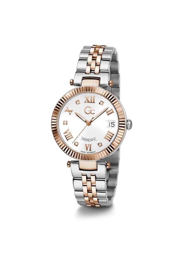 Womens-34-mm-White-Dial-Stainless-Steel-Analog-Watch