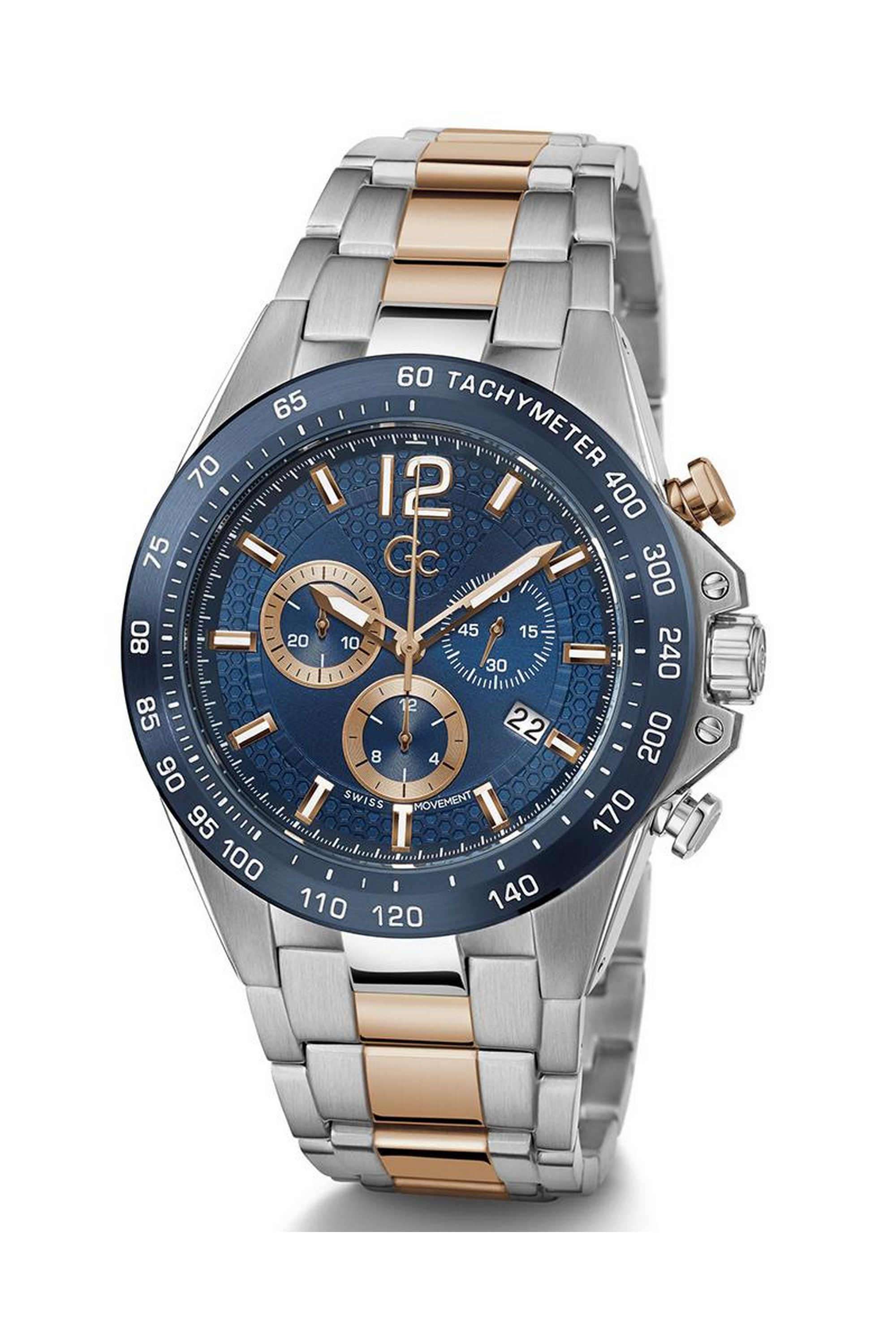 Buy GC Blue Audacious 44 mm Analogue Quartz Watch For Men's - Blue
