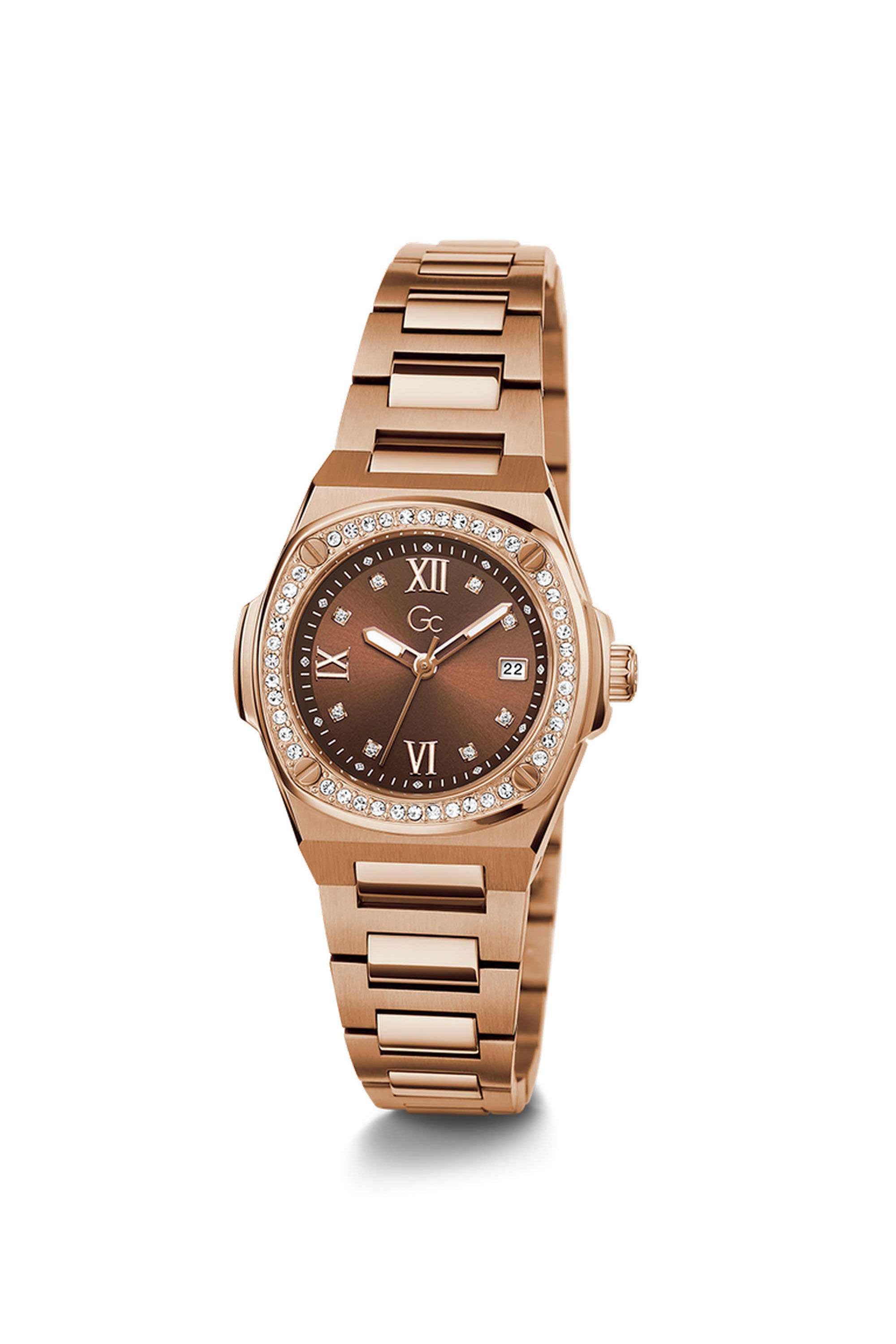 Buy GC Brown Coussin shape 30 mm Analogue Quartz Watch For Women's
