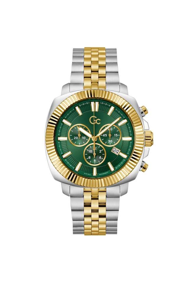Buy GC NoColour Dress 44 mm Green Dial Analogue Watch for Men