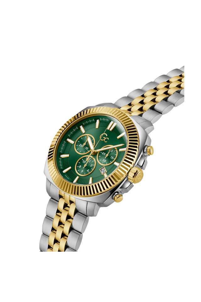 Buy GC NoColour Dress 44 mm Green Dial Analogue Watch for Men