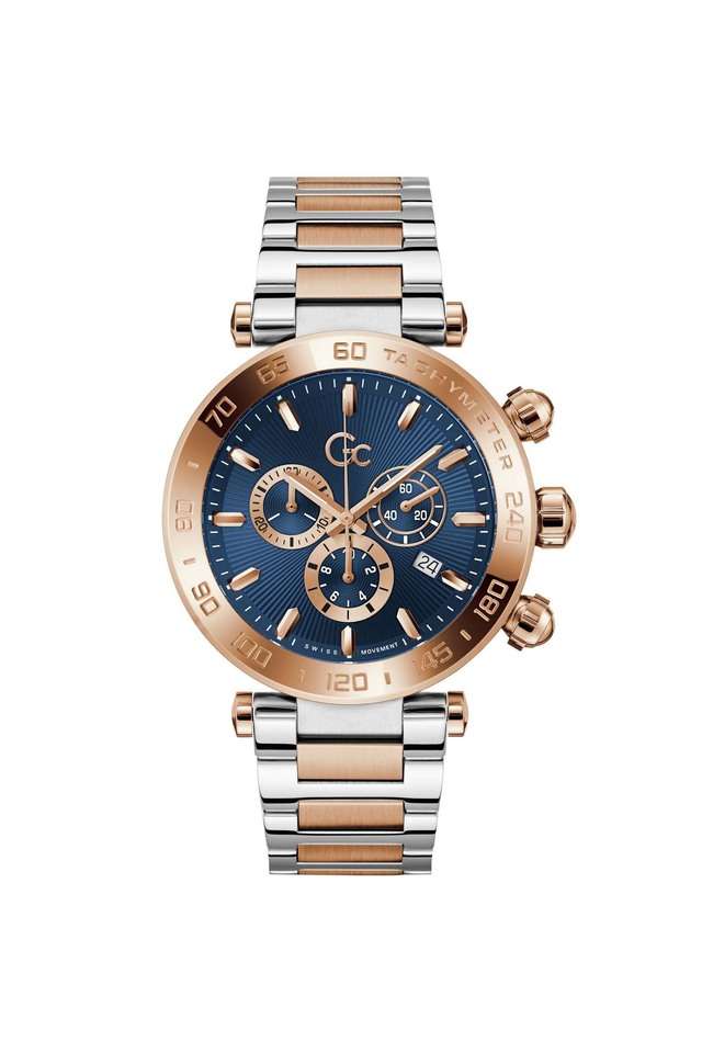 Buy GC NoColour Dress 44 mm Blue Dial Analogue Watch for Men