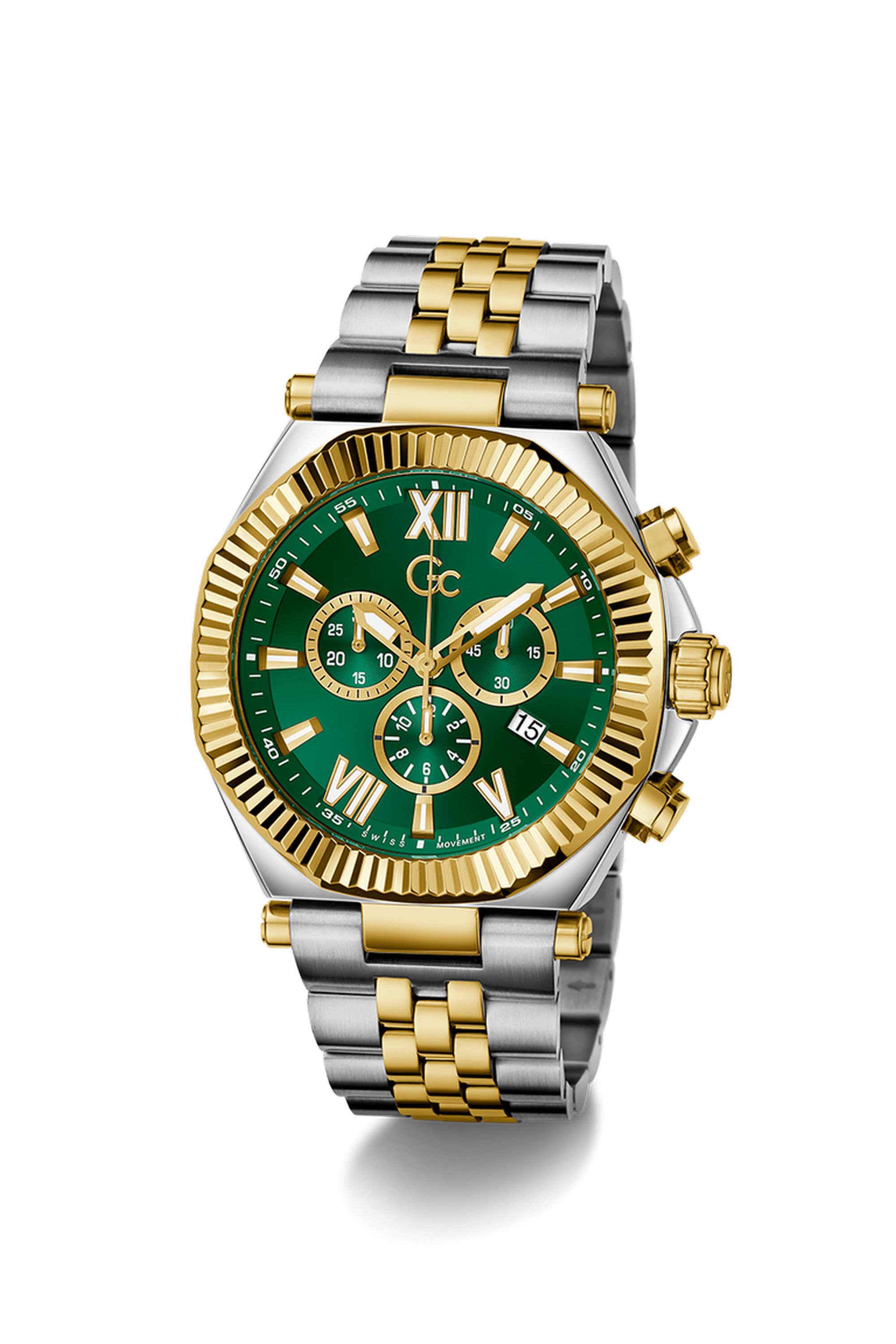 Buy GC green Atlas 44 mm Chronograph Quartz Watch For Men's