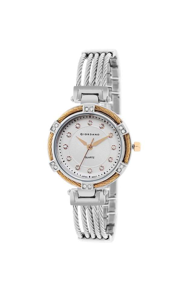 Womens-31.8-mm-SS2022-Silver-White-Dial-Metal-Band-Analog-Wrist-Watch---GD-60013-11