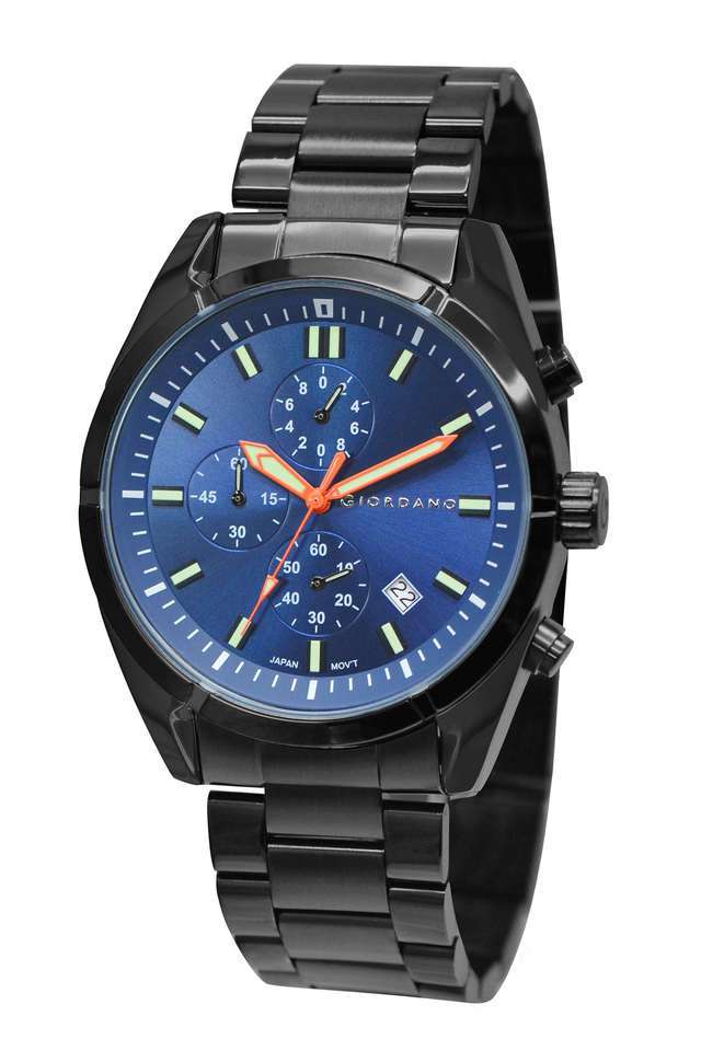 Buy Giordano NoColour 44 mm Blue Dial Metal Analog Watch For Men