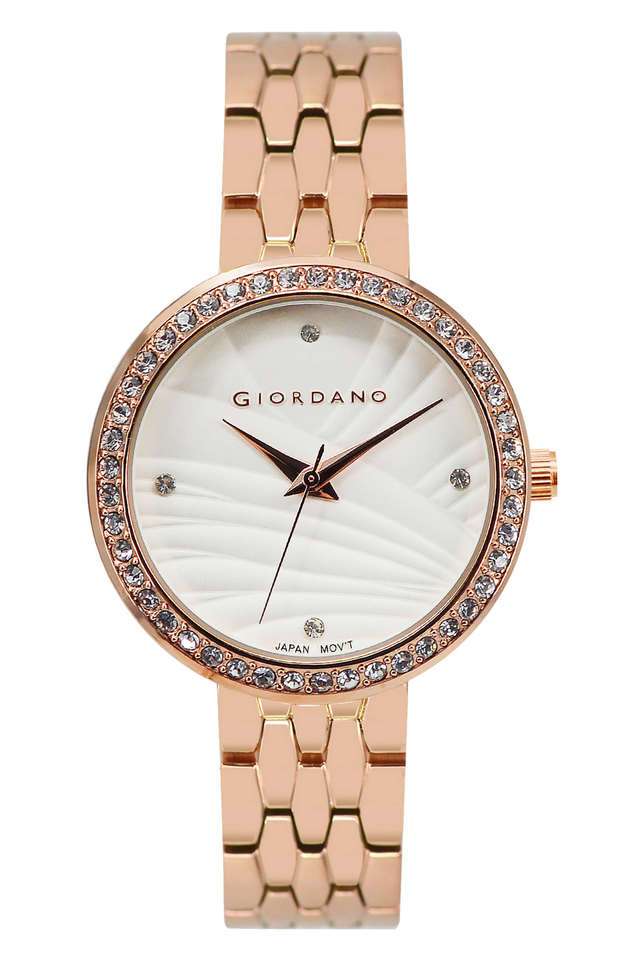 Buy Giordano NoColour 34 mm White Dial Metal Analog Watch For