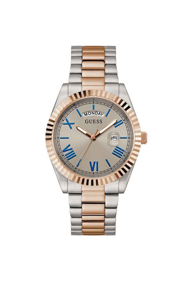 Quartz-42-mm-Grey-Dial-Stainless-Steel-Analogue-Wrist-Watch-for-Men---GW0265G13