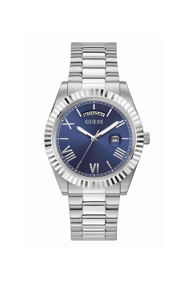 Mens-42-mm-Connoisseur-Blue-Dial-Stainless-Steel-Analog-Watch---GW0265G7