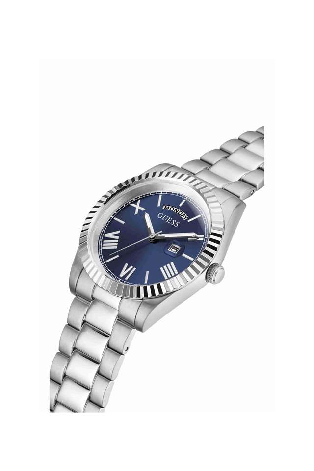 Mens-42-mm-Connoisseur-Blue-Dial-Stainless-Steel-Analog-Watch---GW0265G7