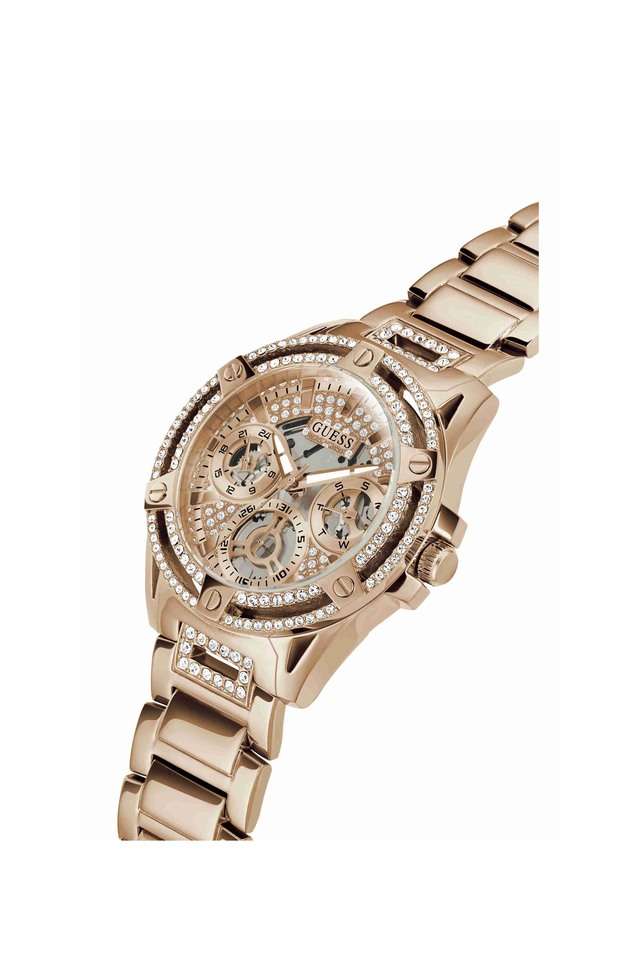 Buy GUESS NoColour Womens 40 mm Queen Rose Gold Dial Stainless