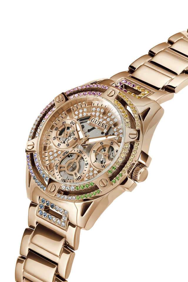 GUESS Ladies Watch ローズゴールドクリスタル Buy GUESS NoColour Queen 40 mm Rose Gold Stainless Steel