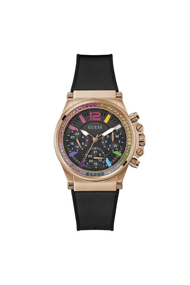 Charisma-38-mm-Black-Leather-Analogue-Watch-For-Women---GW0562L3