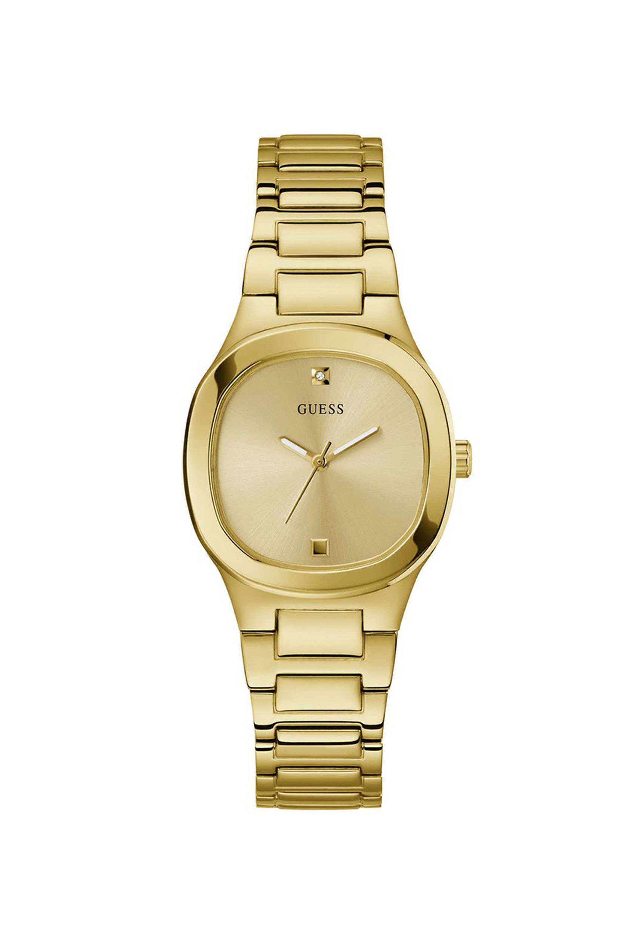Eve-32-mm-Analogue-Quartz-Watch-For-Men-s---Gold-Dial-with-Gold-Stainless-Steel-Strap-(GW0615L2)