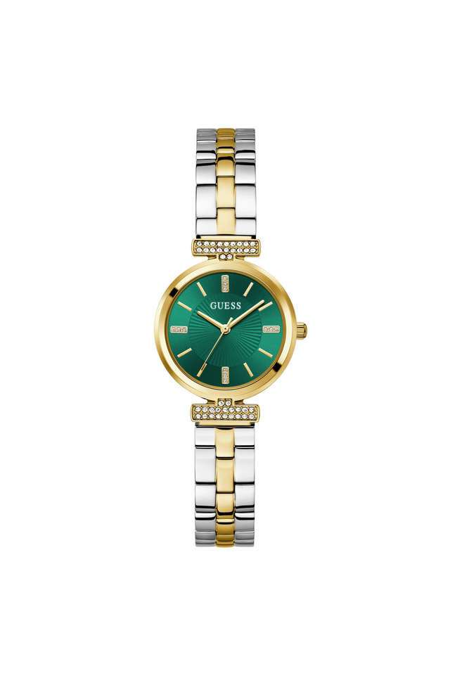 Array-28-mm-Green-Dial-Silicone-Analogue-Wrist-Watch-For-Women