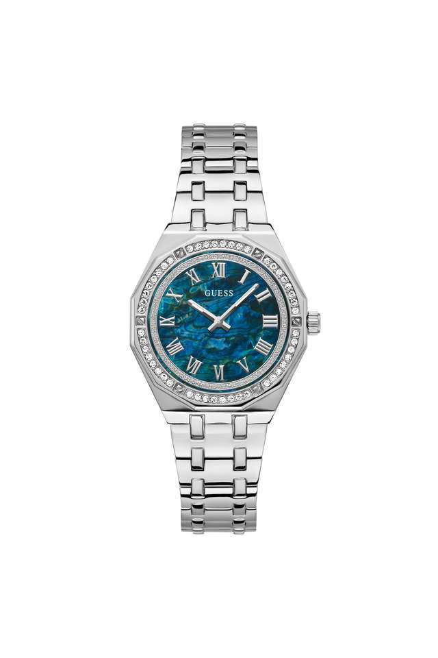 Desire-36-mm-Blue-Dial-Stainless-Steel-Analogue-Wrist-Watch-For-Women---GW0791G2