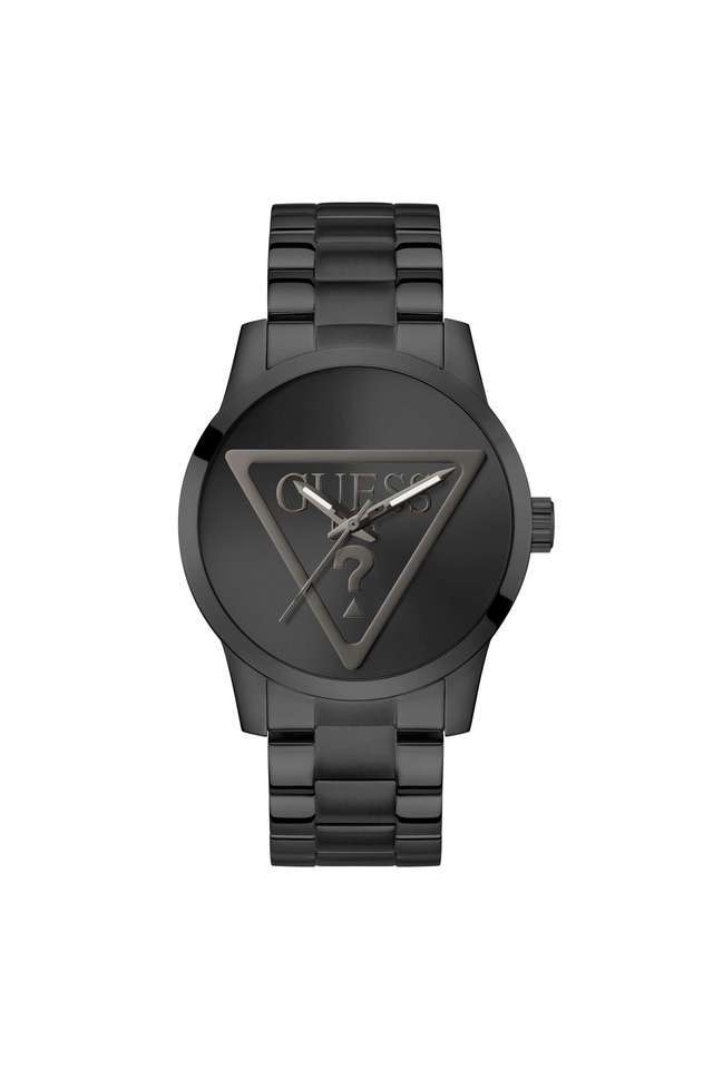 Badge-44-mm-Black-Dial-Stainless-Steel-Analogue-Wrist-Watch-For-Men---GW0769L4