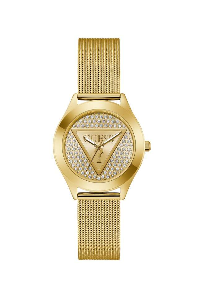 Trend-34-mm-Gold-Dial-Stainless-Steel-Analogue-Wrist-Watch-for-Women---GW0835L2