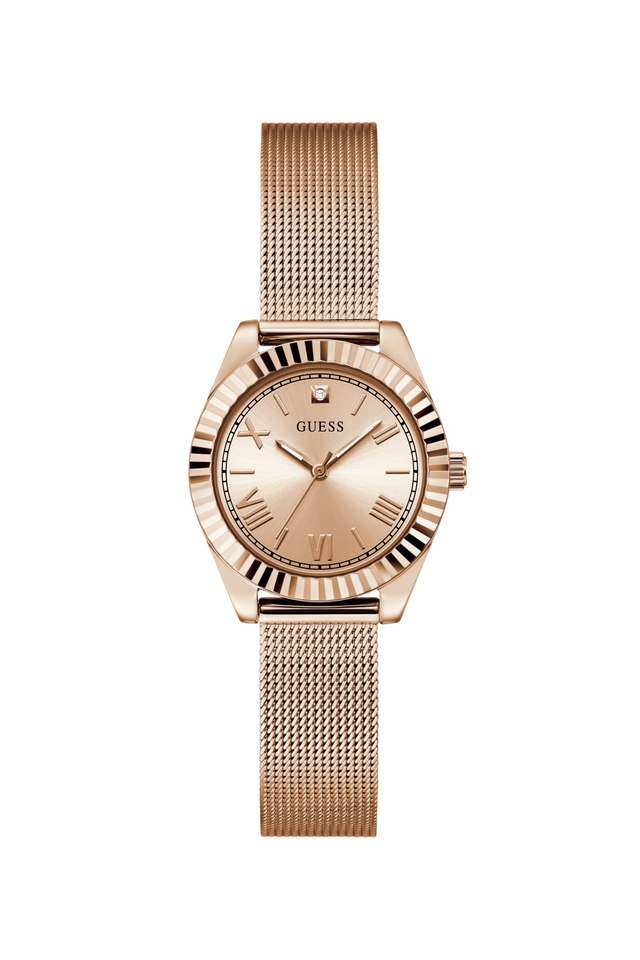 Dress-30-mm-Rose-Gold-Dial-Stainless-Steel-Analogue-Wrist-Watch-for-Women---GW0842L3