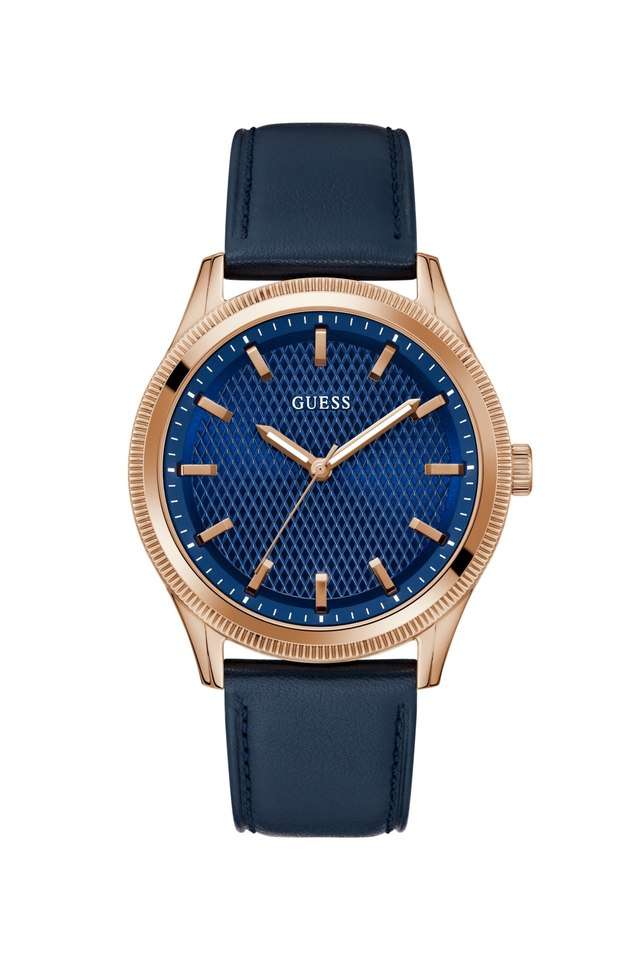 Dress-44-mm-Blue-Dial-Genuine-Leather-Analogue-Wrist-Watch-for-Men---GW0846G2