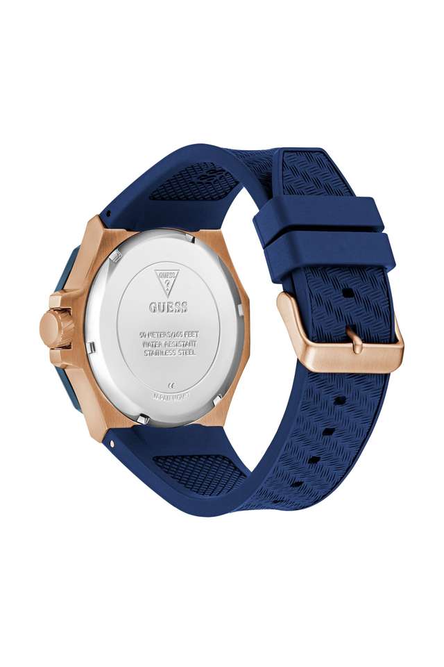 Quartz-45-mm-Blue-Dial-Silicone-Analogue-Wrist-Watch-for-Men---GW0853G3