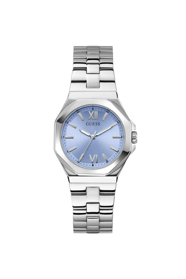 Dress-34-mm-Blue-Dial-Stainless-Steel-Analogue-Wrist-Watch-for-Women---GW0873L1