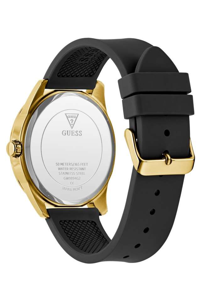 Dress-44-mm-Black-Dial-Silicone-Analogue-Wrist-Watch-for-Men---GW0894G2