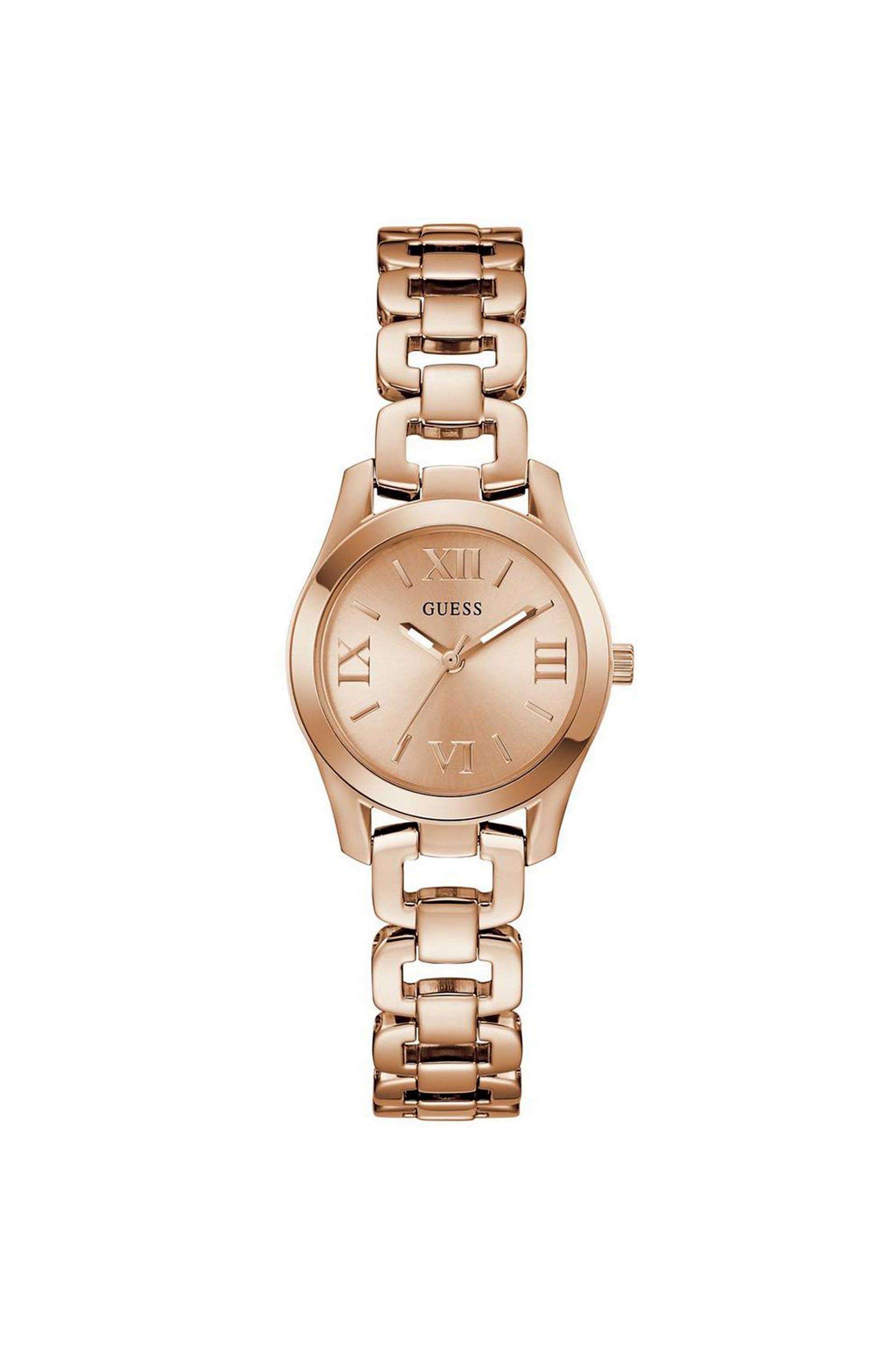 Veda-Women-s-28-mm-Analog-Quartz-Watch-Rose-Gold-Dial-with-Rose-Gold-Stainless-Steel-Strap-(W0927L4)