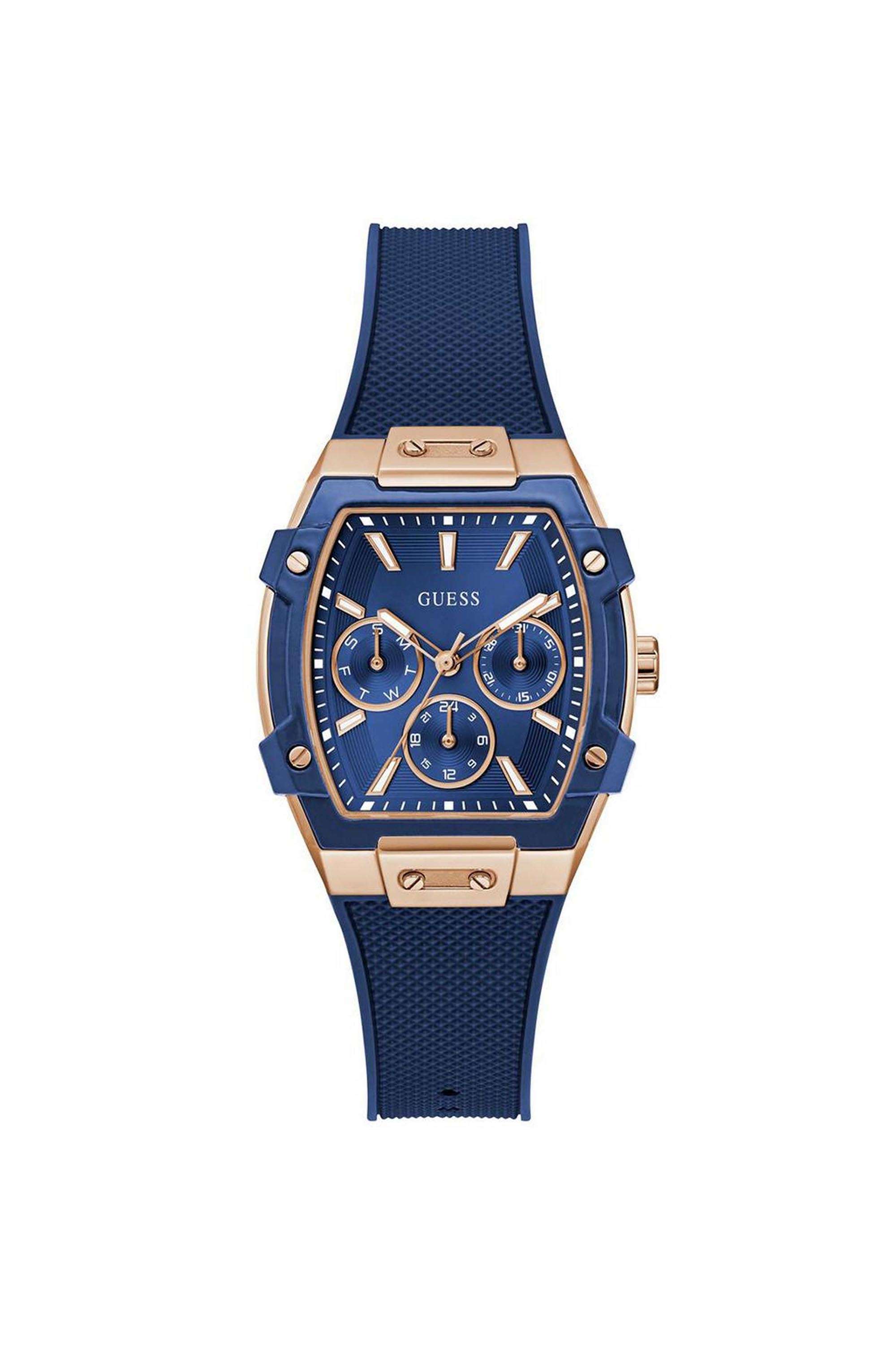 Phoenix-Women-s-35-mm-Analog-Quartz-Watch-Blue-Dial-with-Blue-Silicone-Strap-(W0945L4)