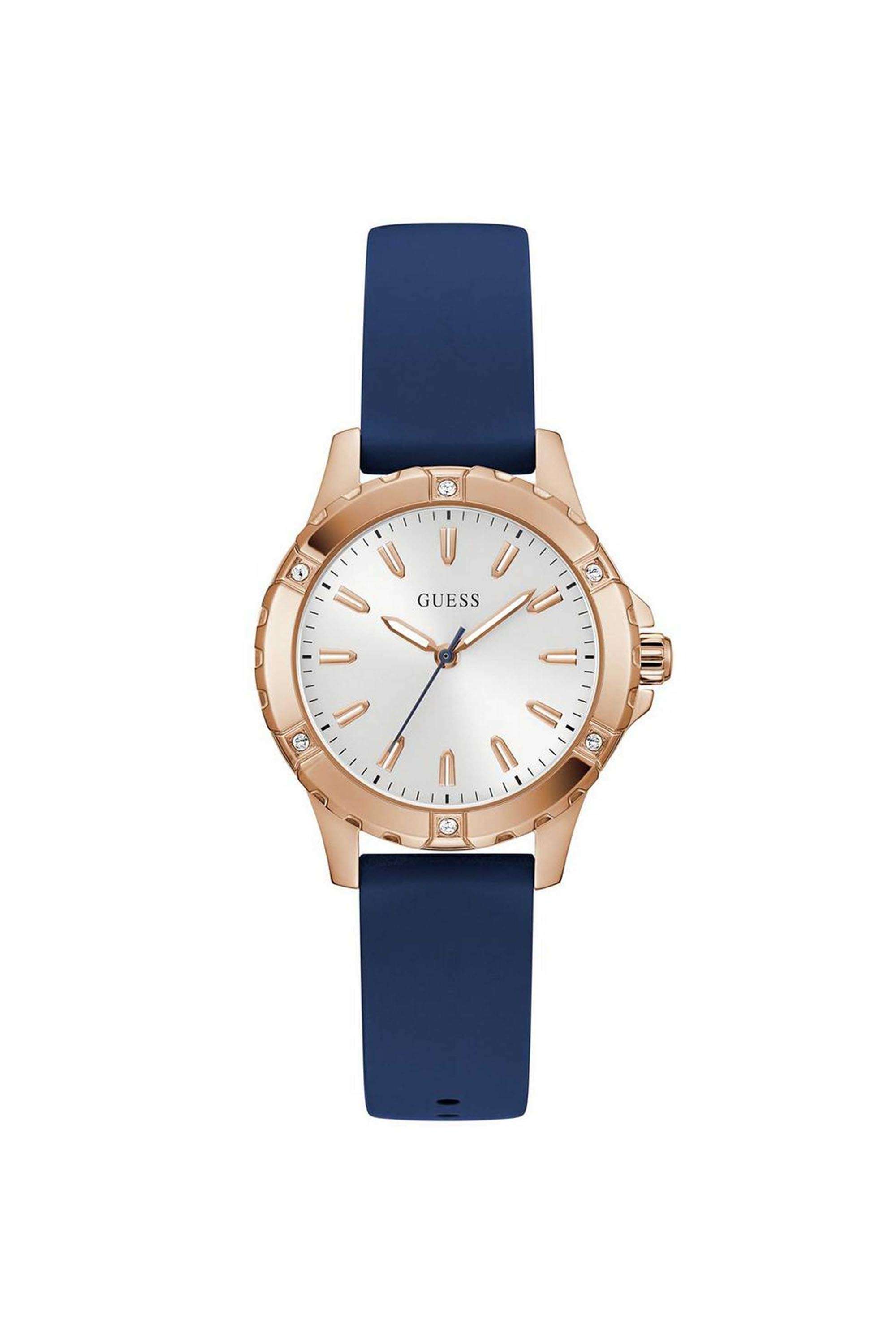 Mist-Women-s-35-mm-Analog-Quartz-Watch-White-Dial-with-Blue-Silicone-Strap-(W0949L3)