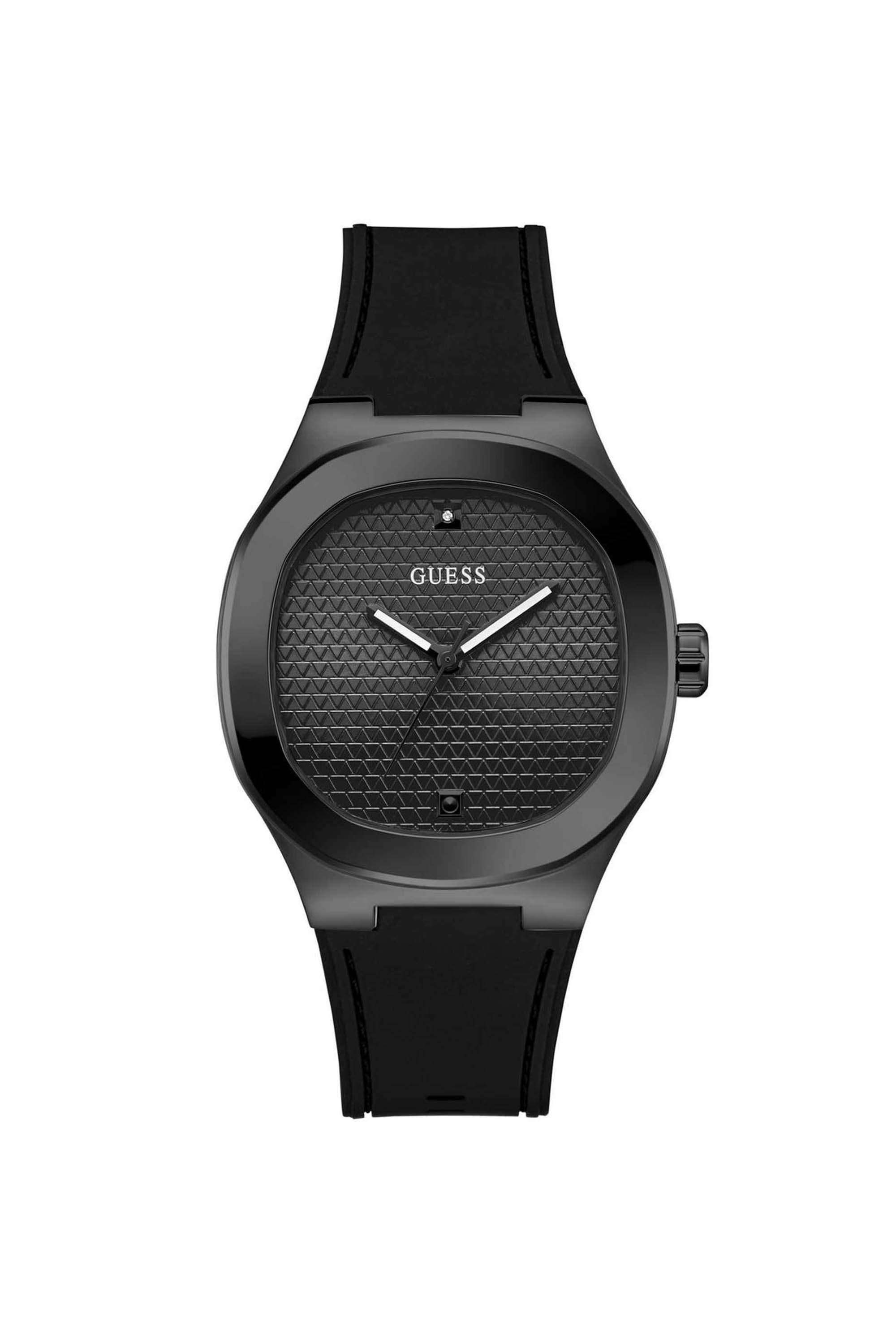 Dress-42-mm-Black-Dial-Silicone-Analogue-Watch-For-Men---GW1005G3