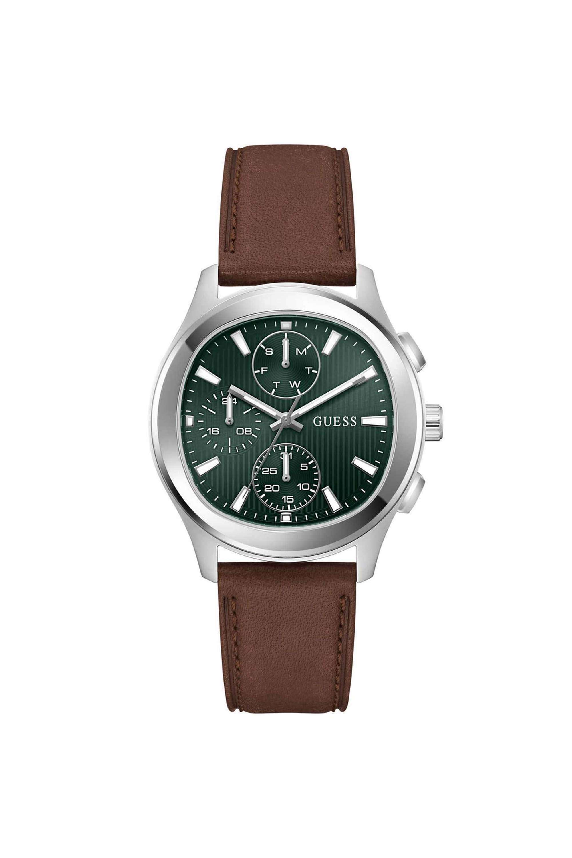 Dress-40-mm-Green-Dial-Leather-Analogue-Watch-For-Men---GW1049G1