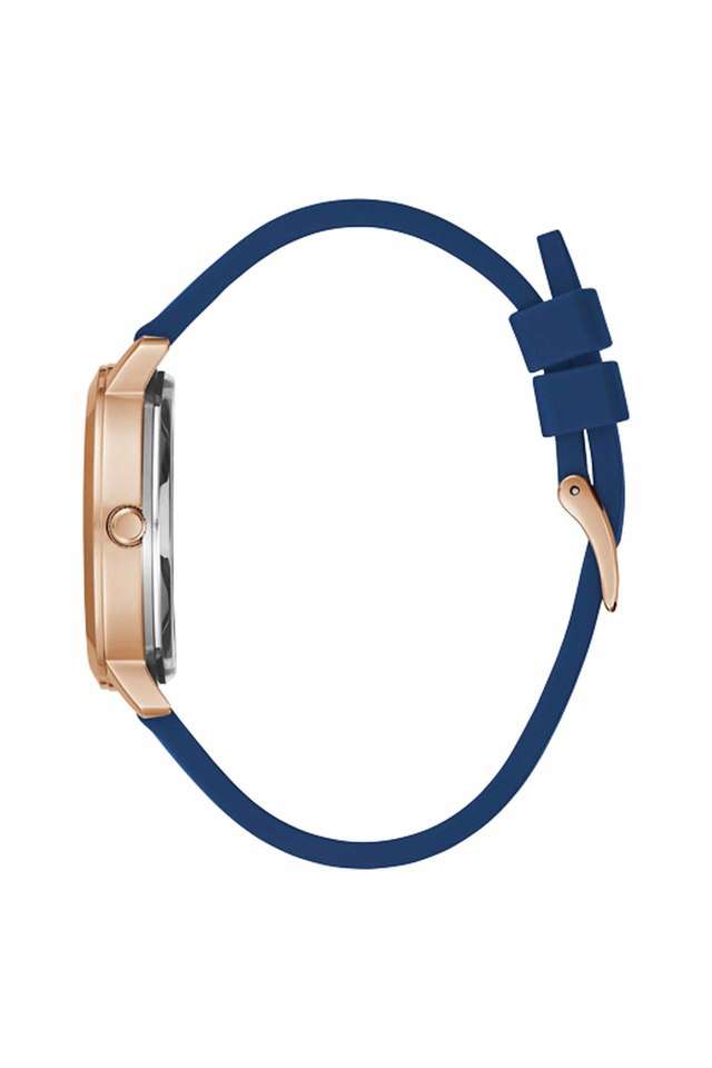 Womens-36-mm-Quattro-Clear-Rose-Gold-Dial-Silicone-Analog-Watch---GW0452L1