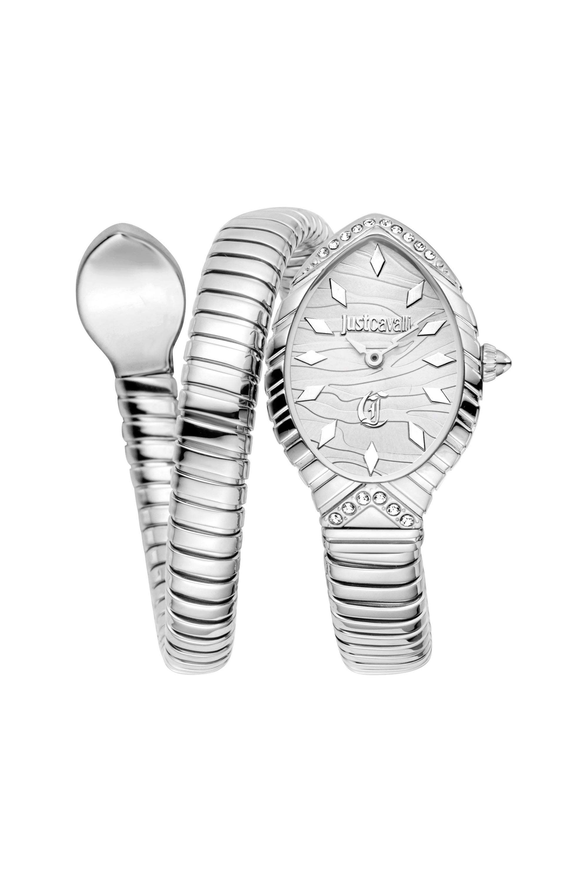Unica-Snake-22x32-mm-Silver-Dial-Stainless-Steel-Analogue-Wrist-Watch-for-Women---JC1L322M0015