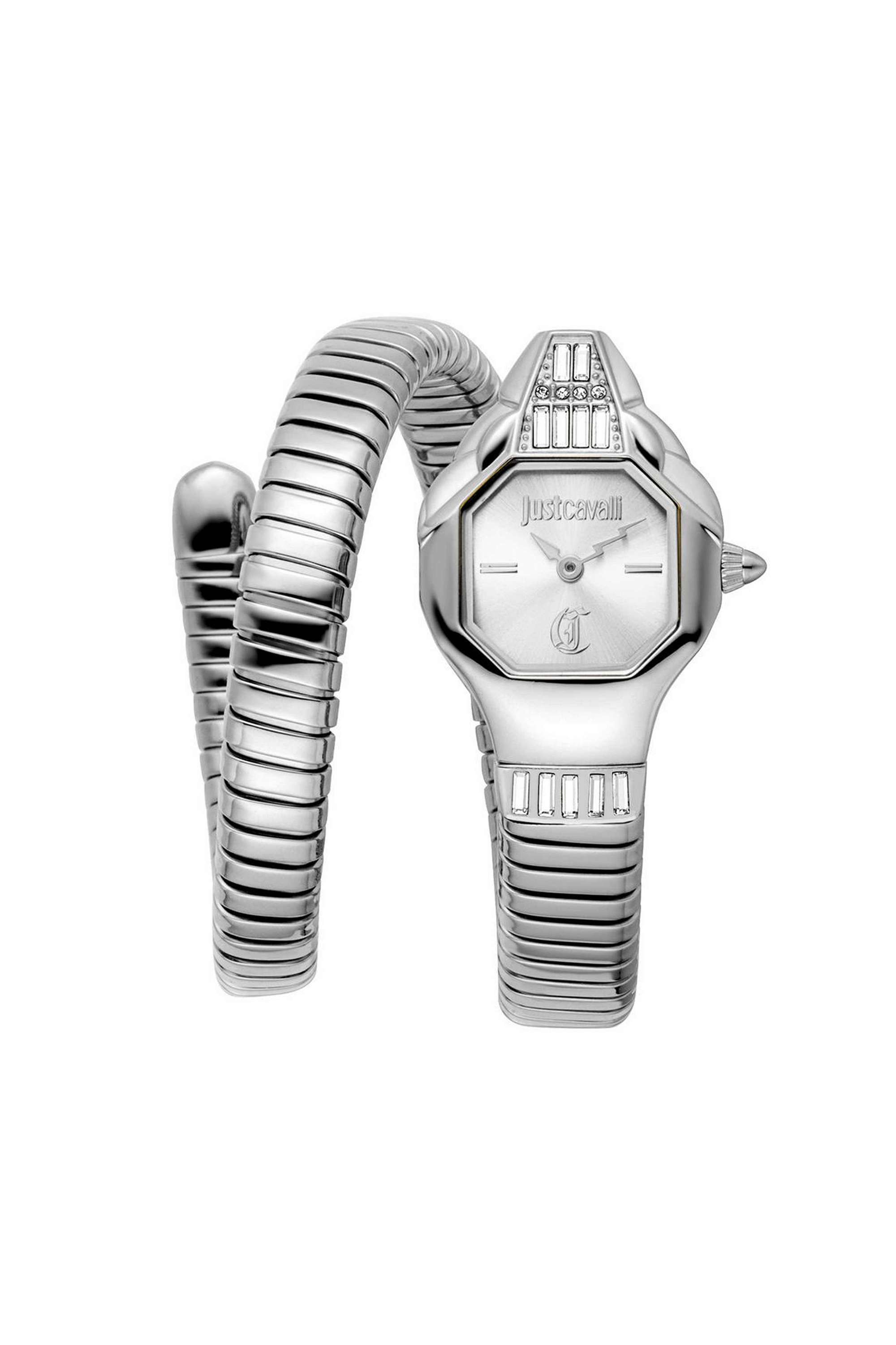 Brillante-Snake-29.5-mm-Quartz-Analogue-Watch-For-Women-s---Silver-Dial-with-Silver-Stainless-Steel-Strap-(JC1L326M0015)