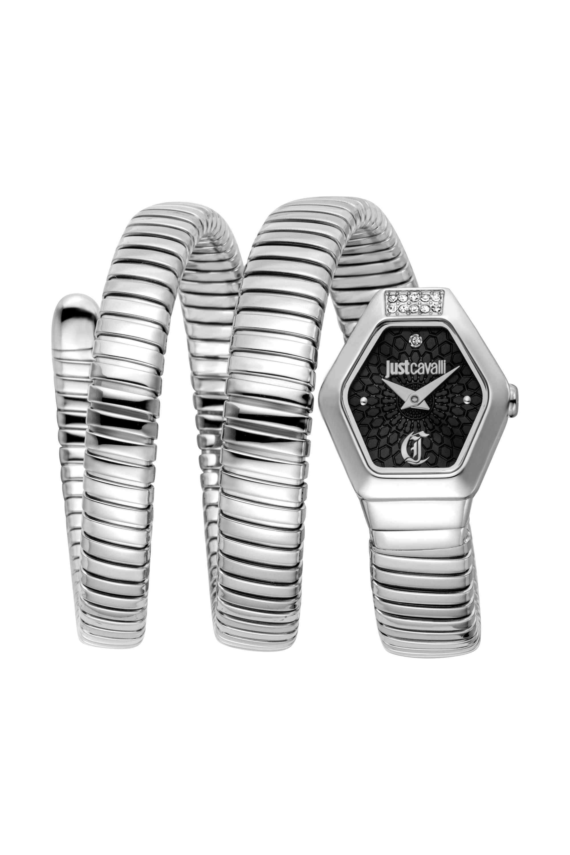 Romina-22.5-x-28.5-mm-Black-Dial-Stainless-Steel-Analogue-Watch-For-Women---JC1L395M0015
