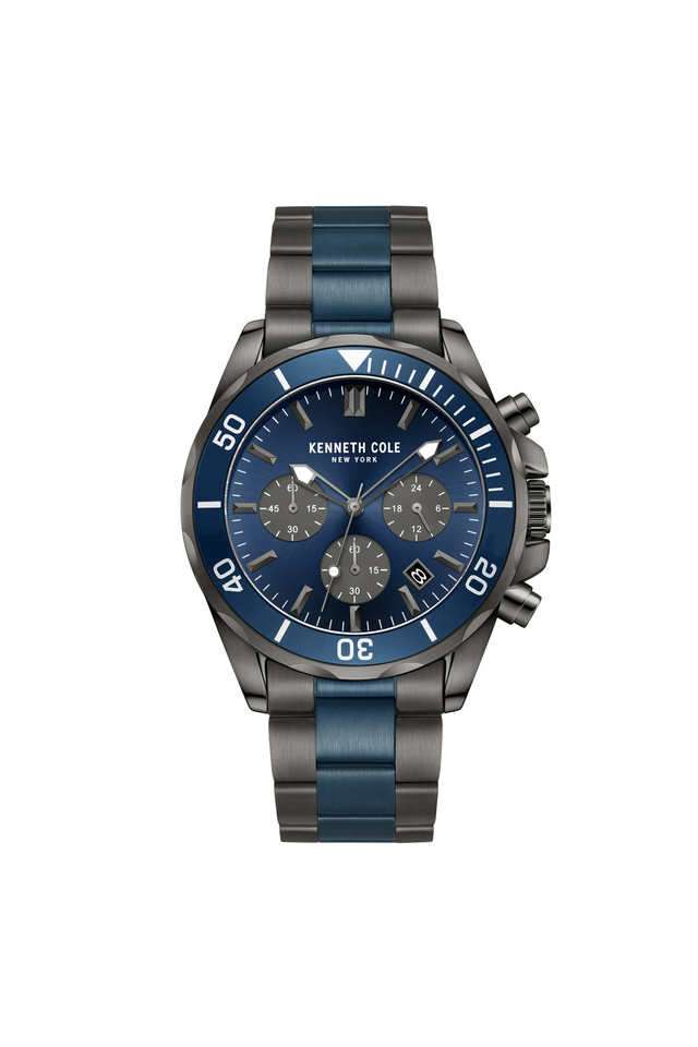 Modern-Dress-Sport-43-mm-Blue-Dial-Stainless-Steel-Analog-Watch-For-Men---KCWGI0027104MN