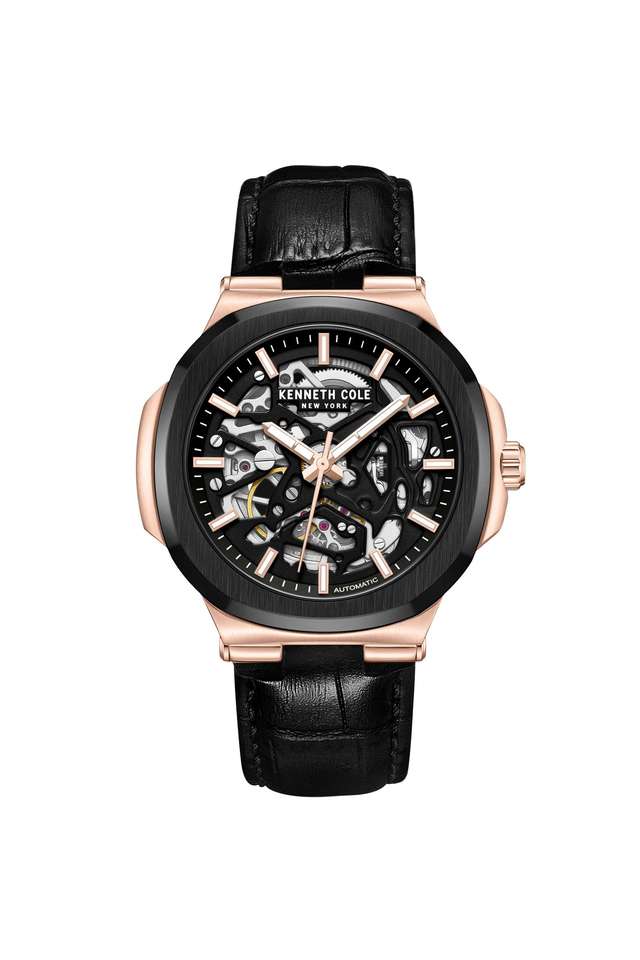 46-mm-Black-Dial-Leather-Analogue-Watch-For-Men---KCWGX0046204MN