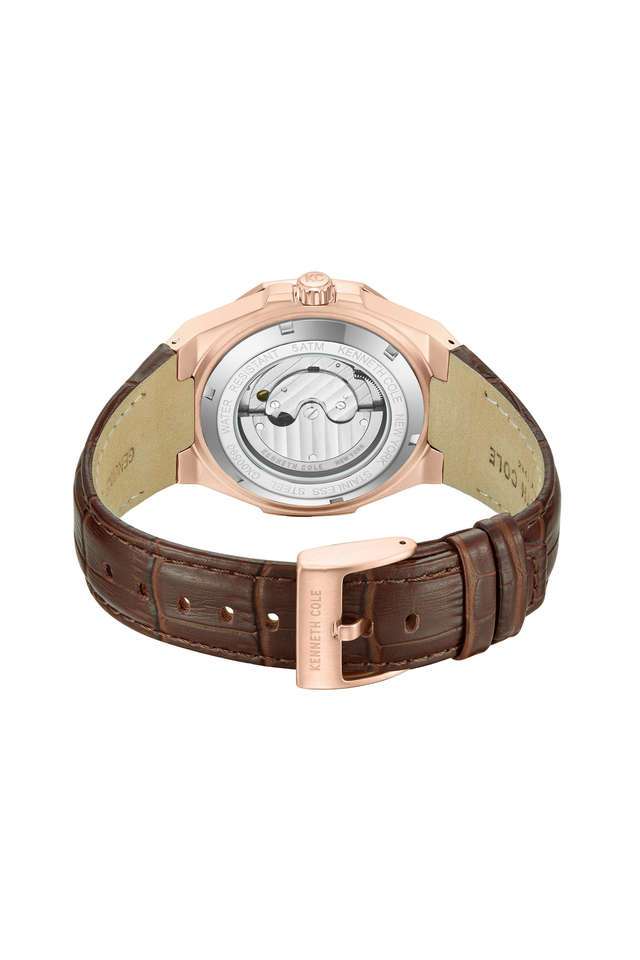 Automatic-43-mm-Grey-Dial-Leather-Analogue-Wrist-Watch-for-Men---KCWGX0059002MN