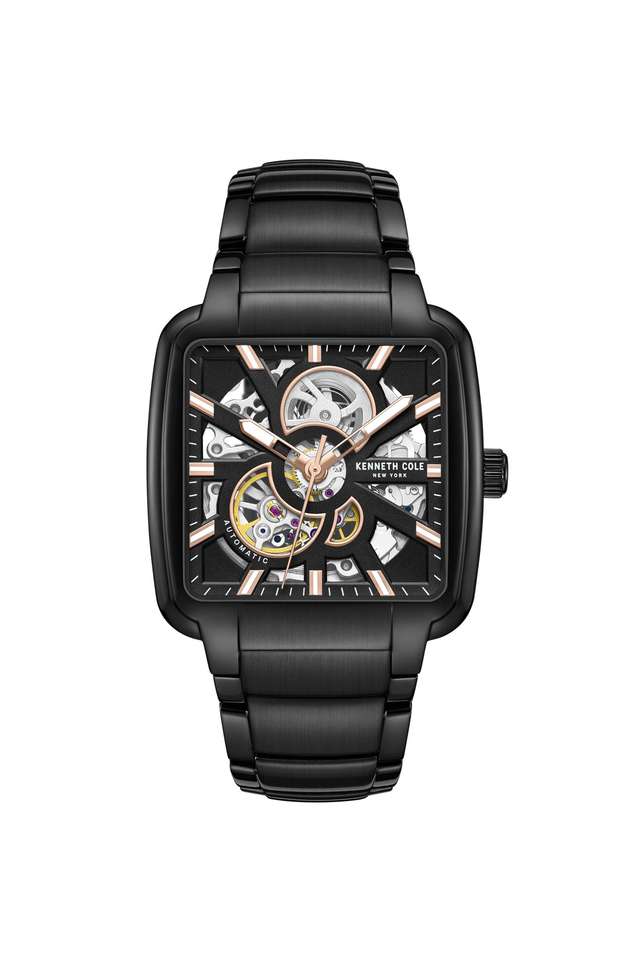 40-mm-Black-Dial-Stainless-Steel-Analogue-Watch-For-Men---KCWGY0046503MN
