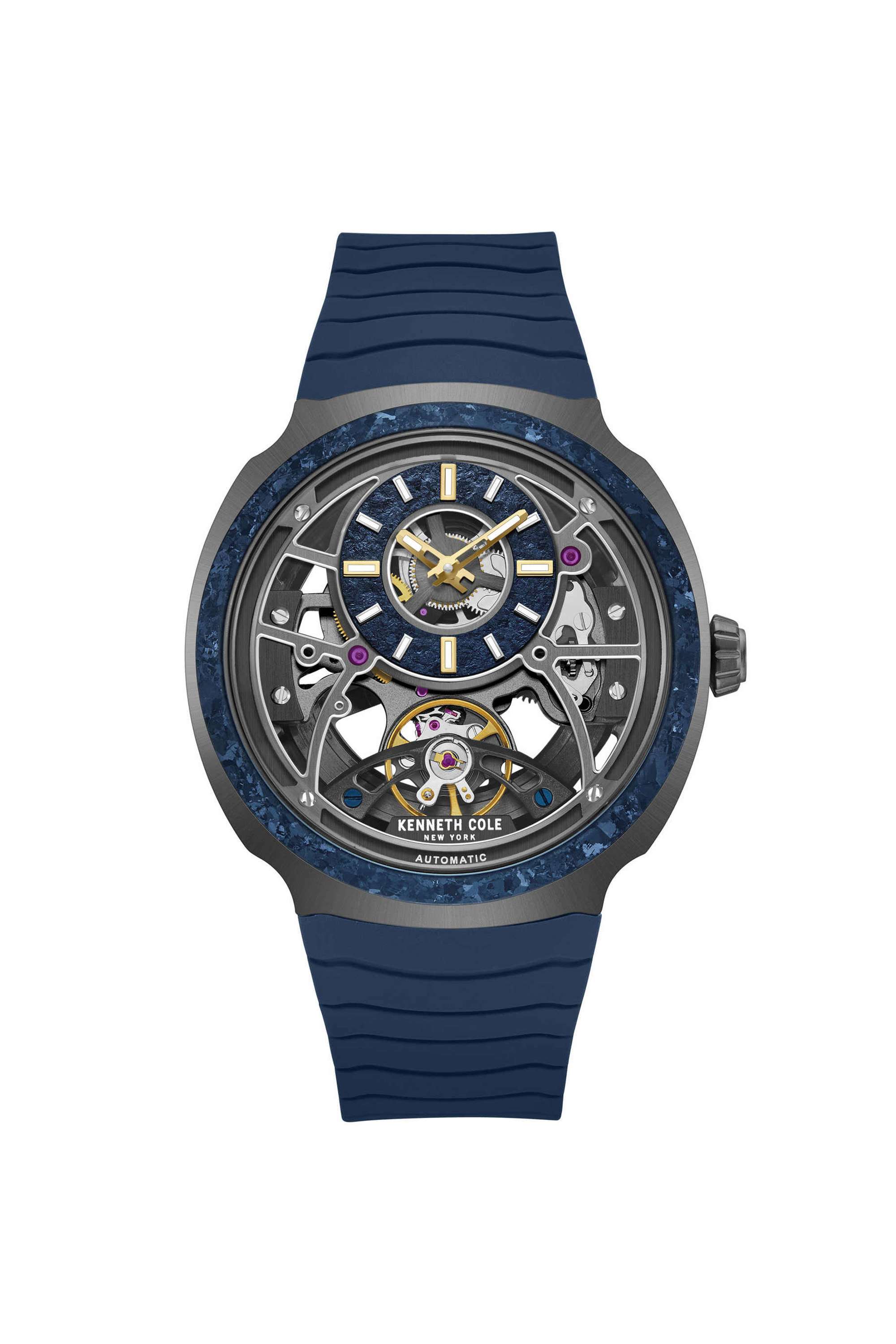 (Limited-Edition)-44-mm-Blue-Dial-Silicone-Analogue-Watch-For-Men---KCWGZ0104701MN