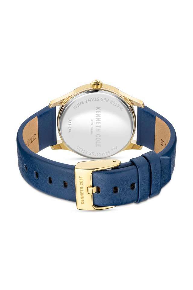 Buy KENNETH COLE NoColour Womens mm Blue Dial Genuine Leather
