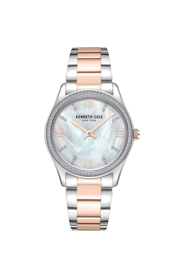 Quartz-34-mm-Silver-Dial-Stainless-Steel-Analogue-Wrist-Watch-For-Women---KCWLG0048301LD