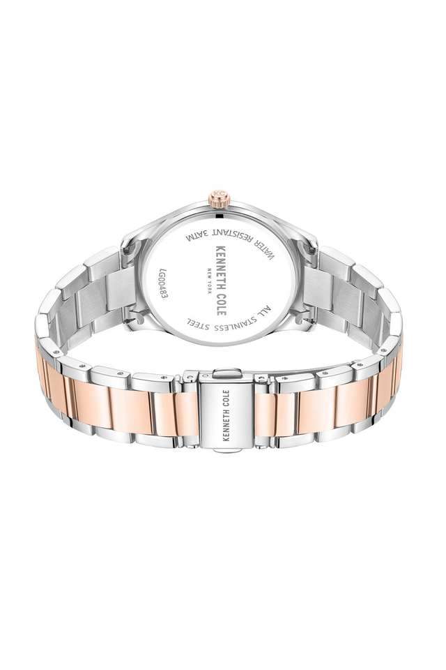 Quartz-34-mm-Silver-Dial-Stainless-Steel-Analogue-Wrist-Watch-For-Women---KCWLG0048301LD